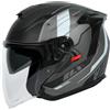 BYFHHHH Caschi Jet da Moto Vintage, Casco da Moto retrò Aperto Certificato ECE/DOT, Caschi da Scooter 3/4 con Doppia Visiera, Casco da Ciclomotore E Scooter per Uomo E Donna G,4XL=67~68CM