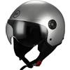 BHR 33709 Casco Moto Demi-Jet Linea One 801, Multicolore (Silver), L