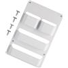 Generico Rack di stoccaggio per organizzazione camper - Scatola di stoccaggio leggera in ABS, layout dello scomparto per massimizzare lo spazio, design con montaggio a parete, hardware di facile installazione