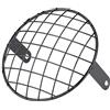 Akozon Maschera di copertura universale 7 pollici per griglia anteriore a griglia faro anteriore per Cruiser Chopper Old School Cafe Racer(Nero) + griglia faro cm rejilla faro moto grille
