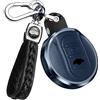ontto Custodia per chiave auto, adatta per BMW Mini, in pelle, per Mini F54 F55 F56 F57 F60 Cooper S Clubman Cabrio Countryman Portachiavi Accessori 3 Tasti A Blu