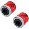 TONGTONG AHL Motocicletta Filtro olio moto Filtro olio 2 pezzo per Aprilia Rxv 450 Enduro 449 2006-2015/Aprilia Rxv 550 Enduro 549 2006-2014/Aprilia Sxv 450 449 2006-2015/Aprilia Sxv 550 549 2006-2014