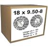 vsk Catene da neve 18 x 9,50 - 8 + tenditore per trattori tosaerba, 18 x 9,50 - 8 19 x 7 - 8