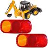 Bajato Set di lenti per lampada combinata adatto per terne JCB I CX 208 terne 3CX 4CX 5CX 214 215 217