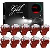 GLL Grandview 10pcs Rosso T5 B8.5 Lampadine Cruscotto a LED 1-5050-SMD per Tachimetro Auto Strumento Cruscotto Indicatore Indicatore del Pannello Luminoso Lampada Cruscotto Garanzia di 2 Anni