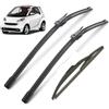 Autopixl Set spazzole tergicristallo anteriore e posteriore compatibile con Smart ForTwo W451 Coupe 2007-2014 Spazzola parabrezza parabrezza 232110