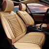 Muchkey Set di Copri Sedili 5 posti e Copri Poggiatesta per Auto | Universale Set Completo di Coprisedile Kit Anteriore E Posteriore Copri-Sedile Accessori Compatibile con Airbag Beige