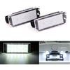 PolarLander 12V Lampada Bianca SMD Spia della Targa automobilistica LED della Targa automobilistica pour Megane 2 3 Clio Laguna 2 Twingo Master Vel Satis 2006