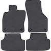 J&J AUTOMOTIVE Premium Tappetini in Tessuto di Velluto su Misura per Audi A3 8V 2013-2020, Set da 4 Pezzi Anteriori e Posteriori, Antiscivolo, Colore Antracite