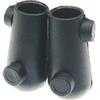 Generico CifFerrigno 5501 Coppia Piedini Cavalletto In Gomma Nero Compatibile Con VESPA 50-90 - 125 PRIMAVERA - PRIMAVERA ET3