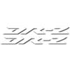 TYNBV Adesivo decorativo Per Suzuki DRZ DR-Z DR Z Adesivo Riflettente Per Serbatoio Carburante Moto(White)