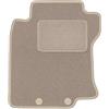 Wielganizator Tappetini auto in velluto su misura, compatibili con Nissan X-Trail III T32 (2013-2017) SUV Tappeto per auto in velluto con rivestimento beige, adatto per auto