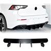 IDENUONA Diffusore per paraurti posteriore con labbro di copertura adatto per VW Golf 8.5 Rline 2024-2025 Nero