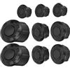 TIKATARER Tappo Foro Telaio, 9 Pezzi Tappi Copertura Foro Telaio Set di Tappi Tappi Copertura Foro Telaio Moto Kit di Tappi Decor per R1200GS LC Adventure 14-18