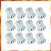 Easy Link Tappi dado ruota, 100 x lunghi, 33 mm, cromati, copribulloni per ruote, in plastica, per rimorchi