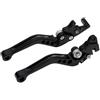 Mosklo Moto Leve Freno Leva Freno Universale In Alluminio Per Moto E Scooter, Disco Anteriore, Tamburo Posteriore, Doppio Disco, Leva Frizione Regolabile Moto Leve Freno Leva Frizione(Black)