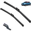 Autopixl Compatibile con Citroen C3 MK3 2016 2017 2018 2019 2020 2021 2022 Tergicristallo Anteriore Spazzole Taglierina Accessori