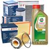 kW&HP KIT TAGLIANDO 4 FILTRI (F. CARBURANTE, F. OLIO, F. ARIA, F. ABITACOLO) + 5LT OLIO MOTORE 5W-30 PER GOLF 7 VII 1.6 TDI, A3 1.6 TDI