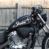 worldcustomchopper Adesivi Stickers Stella da serbatoio moto custom Tank fuel compatibili con Honda Shadow VT 600 750 1100 (Bianco)