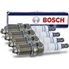 Bosch 4x BOSCH 0242235668 candela d'accensione Super Plus FR7LDC+ AUDI; BERTONE; BMW; CHEVROLET; DACIA; DAIHATSU; LANCIA; LAND ROVER; MINI; MORGAN; OPEL; RENAULT; SEAT; SKODA; TOYOTA; VW