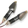 ZHNRHJUE Indicatori di Direzione Moto Moto 12 LED Indicatori Di Direzione Indicatori Luminosi Lampeggianti Per Apr&ilia RS 125 RS125 RSV4 Kit Carenatura RSV 1000 Tuono
