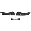 EVTSCAN Canard Protector, Spoiler posteriore Paraurti Labbro Diffusore Splitter Canard Protector Gonna laterale Gloss Black ABS Kit carrozzeria universale per auto