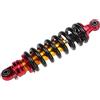 Tissting Ammortizzatore per Moto, Ammortizzatore a Molla Universale in Metallo Rosso Dorato per Ammortizzatori a Molla per Motocicli ATV Go Kart Quad(32cm)