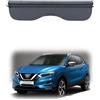 TANGTX Auto Copertura Bagagliaio Retrattile per Nissan Qashqai J11 2017 2018 2019 2020, Posteriore Tronco Privacy Cappelliera Cargo Cover Parasole Tenda Coperture