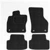 Mats4all Set di tappetini auto Compatibile con Volkswagen Golf 7 2012-2020 | Antiscivolo | Con rinforzo | 4 pezzi | Tappetini per auto | Set di tappetini