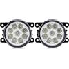 APNWVFO Fendinebbia Per Citroen Per Jumpy Per C-Crosser Per C4 Per Picasso C3 C5 C6 DS4 DS5 DS3 LED Fendinebbia Lampada 8000LM 30W 12V Impermeabile Faro fendinebbia(9 Led White)