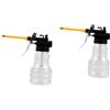 GLEAVI 2pezzi Pompa Trasparente Da Dispenser Manuale Per Motore Design Ergonomico e Antileakage Per Auto Navi Strumento Multifunzionale Per Rifornimento Facile e Veloce
