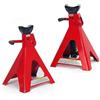 ClaShop Coppia Cavalletti da 6 Tonnellate per Auto Camper Moto Crick Solleva Auto Cavalletti di Sostegno per Officina Garage Portata 6 TON Regolabile da 370 a 610mm