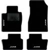 QUEMAR Tappetini Auto compatibili con Nissan Juke II dal 2020 anche Hybrid/Kit Tappeti Moquette e Gomma su Misura (Set 2 Anter.+2 Poster.)/ Ricami e Colori Personalizzati (Bordo Antracite, 4 Ricami)