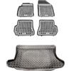 MOTOS Set di tappetini in gomma e tappetini in Pe per il bagagliaio Ford Fusion 2005-2012 Migliorate il vostro comfort di viaggio con il tappetino antiscivolo per auto - tappetino per auto per tutte l