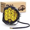 PICAA LED Luce da Lavoro 1pcs 7 Pollici 75W LED ambra Giallo Luce da lavoro Bar Side Shooter Off Road Spot Flood Combo Driving Lamp Fari fendinebbia impermeabili per Jeep Truck ATV SUV Car