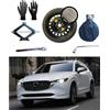 D'ANGELO 1988 Kit Ruotino di Scorta 17 compatibile con Mazda CX-5 con Cric, Chiave, Guanti e Sacca 155/90R17