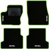 QUEMAR Tappetini Auto compatibili con Ford Kuga II 2013-2019 / Kit Tappeti in Moquette e Gomma su Misura (Set 2 Anteriori + 2 Posteriori) / Ricami e Colori Personalizzati (4 Ricami, Bordo V.Acido)