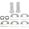SHOKHI 9x Pedane Kit di Montaggio Perni Moto Poggiapiedi Pedale Pad Bullone Compatibile Con Harley Davidson Softail Dyna Sportster 883 1200