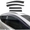 OMAC 4X Deflettori Aria Regenabweiser compatibile con Dacia Duster 2018-2024 Acrilico Dunkel