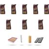 HOFFCAR Kit tagliando 4 FILTRI e 8L OLIO M compatibile con Bmw x5 (E70) 3.0sd 210kw dal 2008 al 2010