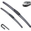 TOLUXY Tergicristallo per veicoli Spazzole tergicristallo anteriori for Fiat Ducato MK2 Facelift 2002-2007 Spazzole accessori for vetri parabrezza 2003 2004 2005 2006 Tergicristallo per tutte le stagioni (