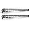 PICAA Fila Unica Barra luminosa a LED Fuoristrada 53.5cm 20 pollici 90W Fari Led Trattore 12V 24V Spot Slim LED Luce da Lavoro per Auto Barca FUORI STRADA 4X4 SUV ATV UTV Camion （2 pz）