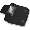 Generico Tappetino guidatore per Duster solo 2x4 dal 2010 al 2013 bordino nero moquette nera tappeto solo lato guida antiscivolo su misura 131479