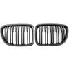 Viviance Griglia Griglia Paraurti Anteriore Auto Griglie compatibile con BMW E84 X1 18i 20i 25i 28i 2010-2015 - Nero opaco