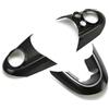 Generic Coprivolante decorativo compatibile con Mini Cooper serie F (colore nero, con pulsante TypeC 2014-2021)