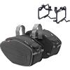 MOTOTOPGUN givi easy-t ea101c+t262 borse laterali + attacchi 30 litri compatibile con kawasaki er-6n 650 2005 2006 2007 2008 mototopgun