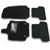 Generico Tappetini Clio IV Sporter Station Wagon dal 2013 al 2016 in moquette nera bordino nero set da 4 tappetini antiscivolo specifici su misura 131573