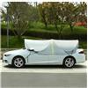 PQPQLI Copri Auto Per Esterno Portatile, Parasole Per Tenda Per Auto Universale Per Ombrellone, Tenda Da Tetto Pieghevole Mantiene Fresco Il Tuo Veicolo, Carport Mobile Copertura Per Tettuccio(Silver,345cm)