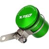 USAMZOM Vaschetta Olio Freni Coppa Olio per KA&WASAKI Z750 Z750 Z750 2005-2012 Accessorio Universale in Alluminio per Moto Serbatoio Liquido Freni Serbatoio Frizione Tazza Fluido Olio(Verde)