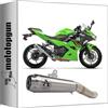 MOTOTOPGUN scarico omologato arrow pro-race in nichrom con fondello in inox compatibile con kawasaki ninja 400 2023 mototopgun 71874pri